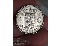 1 гулден 1955 г сребро Нидерландия