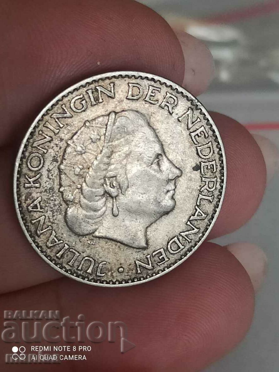 Δημοπρασία 1 φιορίνι ασήμι 1956 Ολλανδία Δημοπρασία 1 φιορίνι ασήμι 1956 Ολλανδία