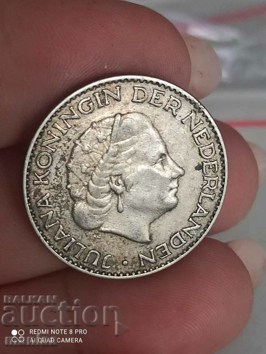 Παράδοση 1 φιορίνι ασήμι 1956 Ολλανδία Παράδοση 1 φιορίνι ασήμι 1956 Ολλανδία