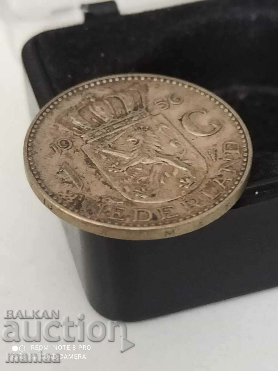 1 φιορίνι ασήμι 1956 Ολλανδία - 5 1 φιορίνι ασήμι 1956 Ολλανδία - 5