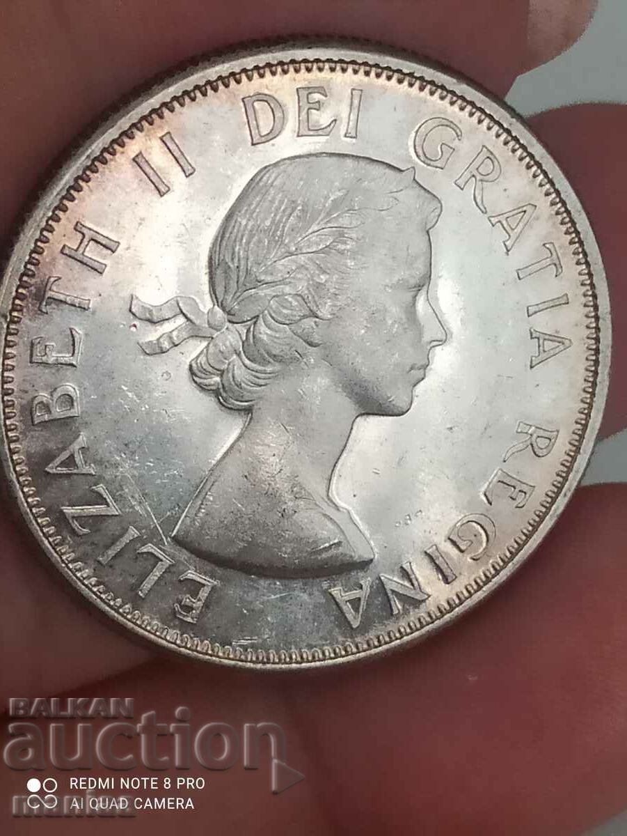 50 cents 1964 Canada Silver with price 69.00 BGN | € 35.28