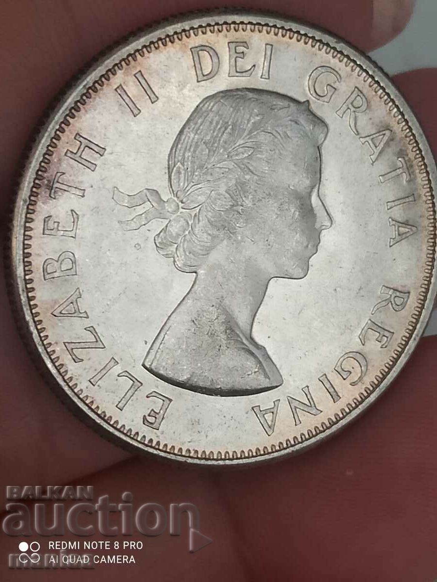 50 cents 1964 Canada Silver - 5