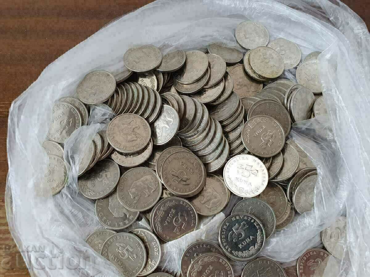 2 LEVA EACH - COINS OF 5 KUNA - QUANTITY OF CHOICE with price 105.00 BGN | € 53.69 2 LEVA EACH - COINS OF 5 KUNA - QUANTITY OF CHOICE with price 105.00 BGN | € 53.69