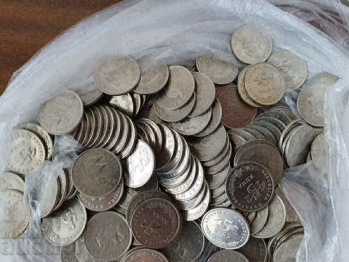 Auction 2 LEVA EACH - COINS OF 5 KUNA - QUANTITY OF CHOICE Auction 2 LEVA EACH - COINS OF 5 KUNA - QUANTITY OF CHOICE