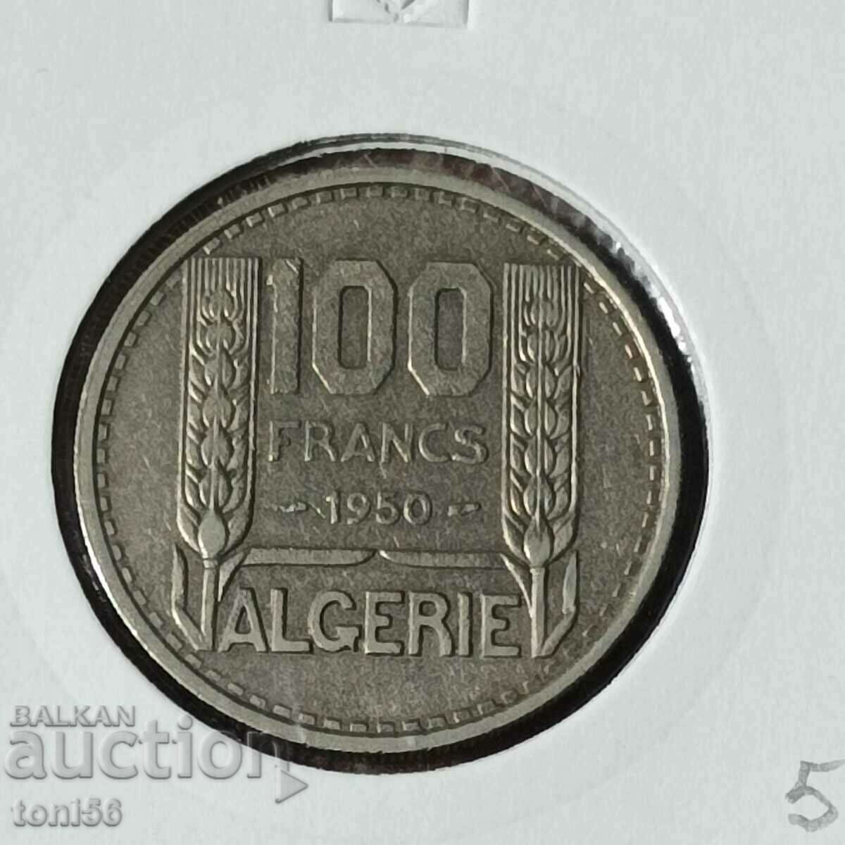Алжир  100 франка 1950