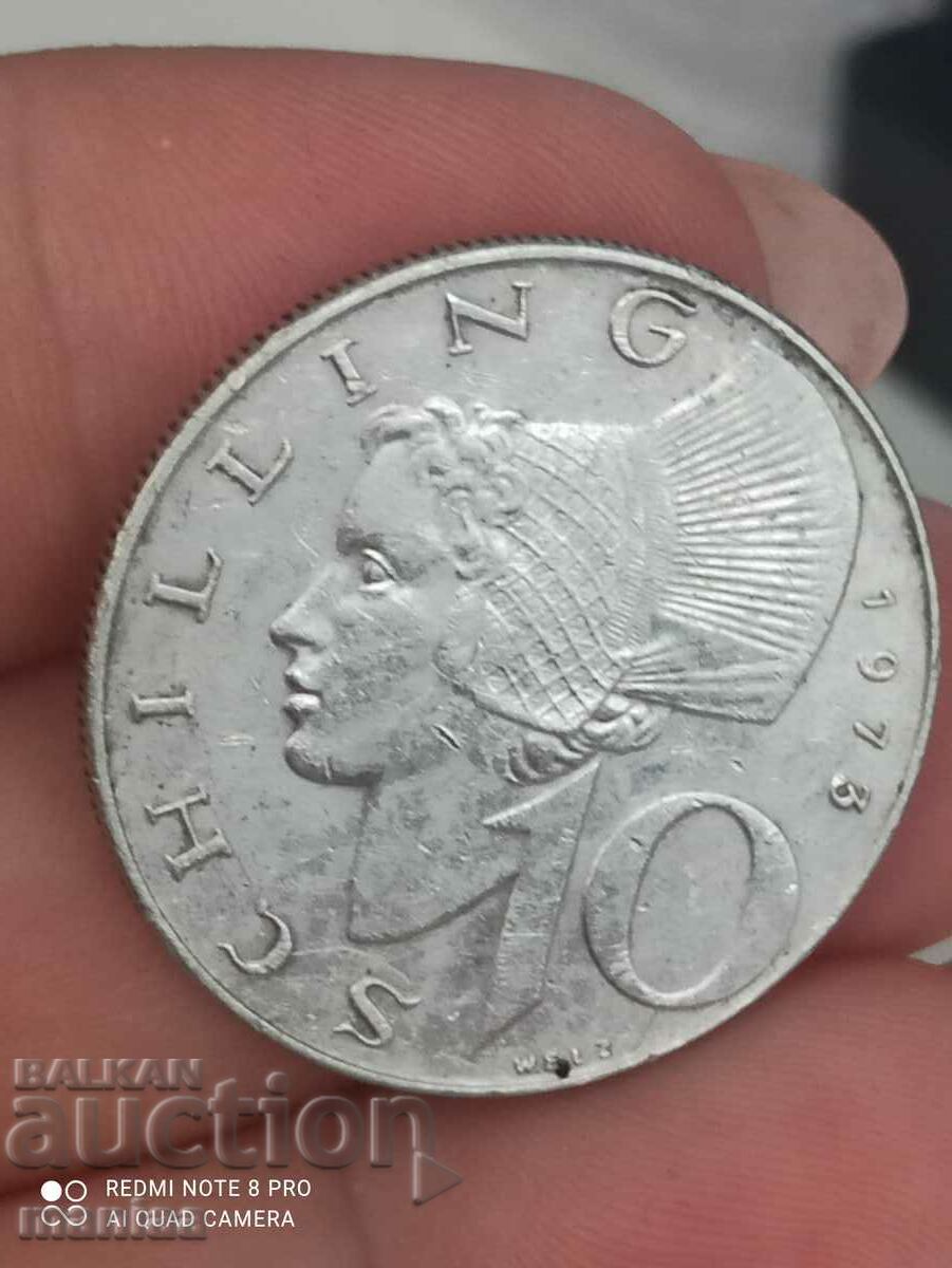 10 Schillings Αυστρία 1973 ασήμι με τιμή 25.00 BGN | € 12.78 10 Schillings Αυστρία 1973 ασήμι με τιμή 25.00 BGN | € 12.78