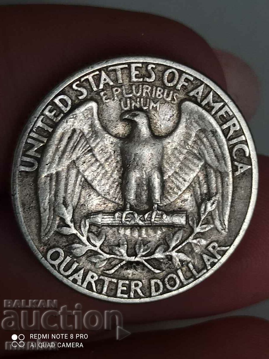 1/4 Dollar 1944 Silver
