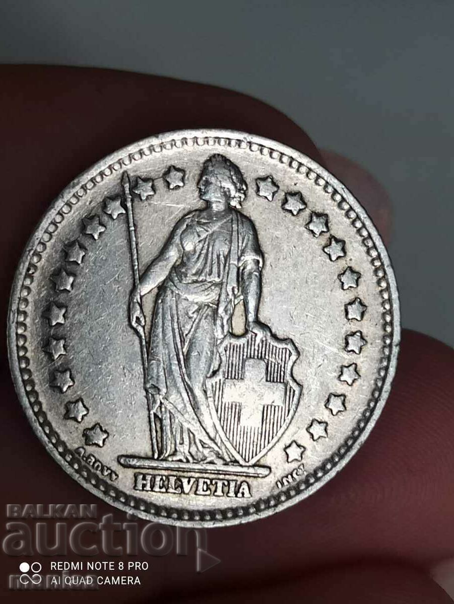 Παράδοση 1 φράγκο 1944 ε srebro Ελβετία Παράδοση 1 φράγκο 1944 ε srebro Ελβετία