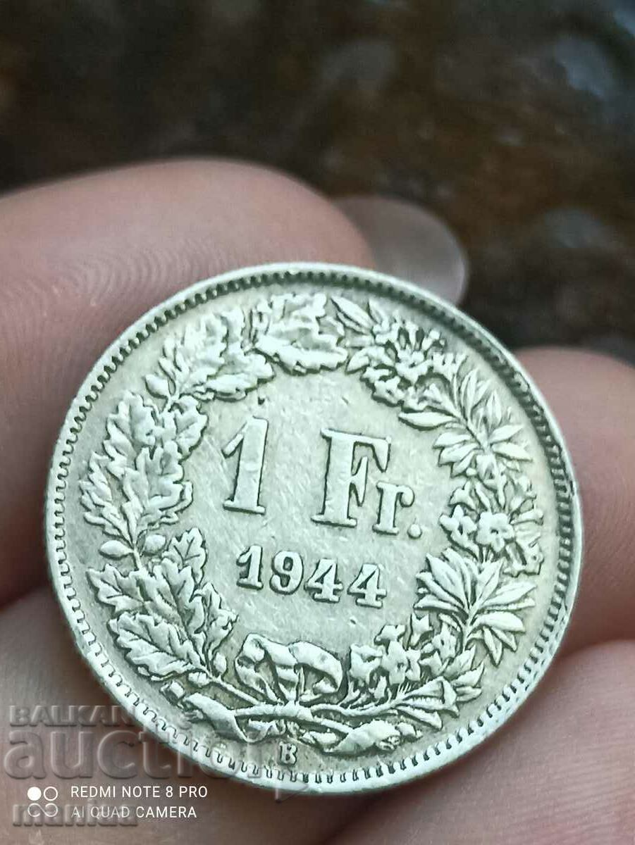 1 φράγκο 1944 ε srebro Ελβετία - 6 1 φράγκο 1944 ε srebro Ελβετία - 6