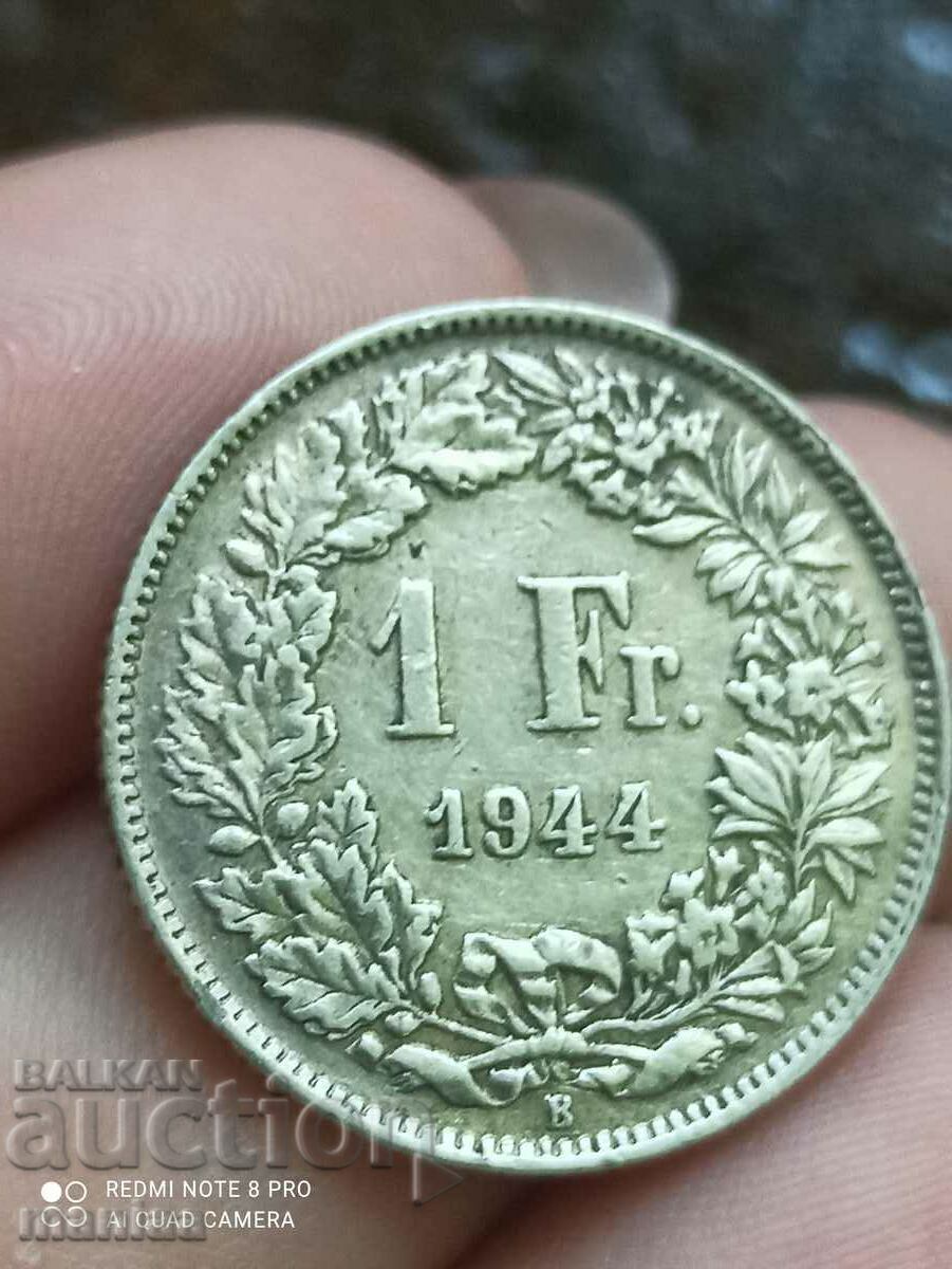 1 φράγκο 1944 ε srebro Ελβετία - 7 1 φράγκο 1944 ε srebro Ελβετία - 7