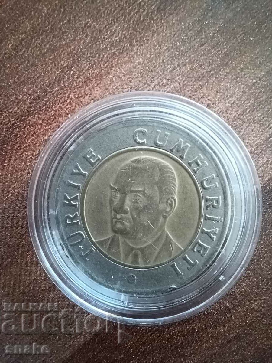 Turkey 1 lira 2006 with price 0.89 BGN | € 0.46 Turkey 1 lira 2006 with price 0.89 BGN | € 0.46
