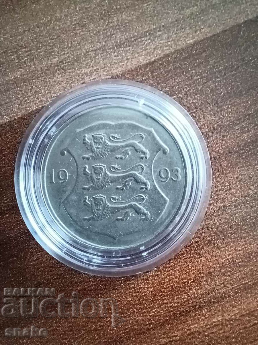 Estonia 1 krona 1993 with price 0.89 BGN | € 0.46 Estonia 1 krona 1993 with price 0.89 BGN | € 0.46