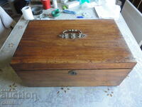 Great wooden casket box walnut