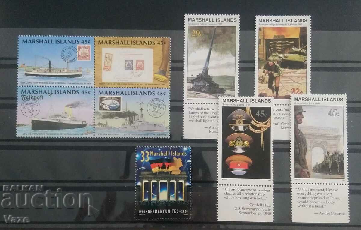 Δημοπρασία Ιστορία των Νήσων Μάρσαλ 1990, mnh!
