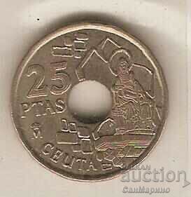 +Spain 25 pesetas 1998 Ceuta