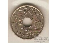 +Spania 25 pesetas 1998 Ceuta
