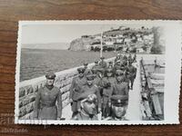 Foto veche Regatul Bulgariei - soldați în Ohrid