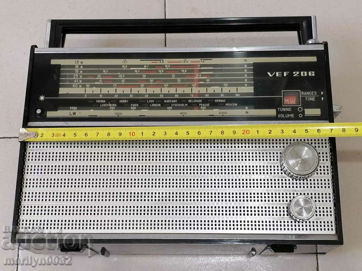 Tranzistor Soc "VEF-206", set radio, radio, antena - 5