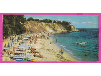 274372 / Варна Курорт Дружба плажът 1968- България картичка