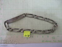 Chain with a silver plate - 18.49 g.