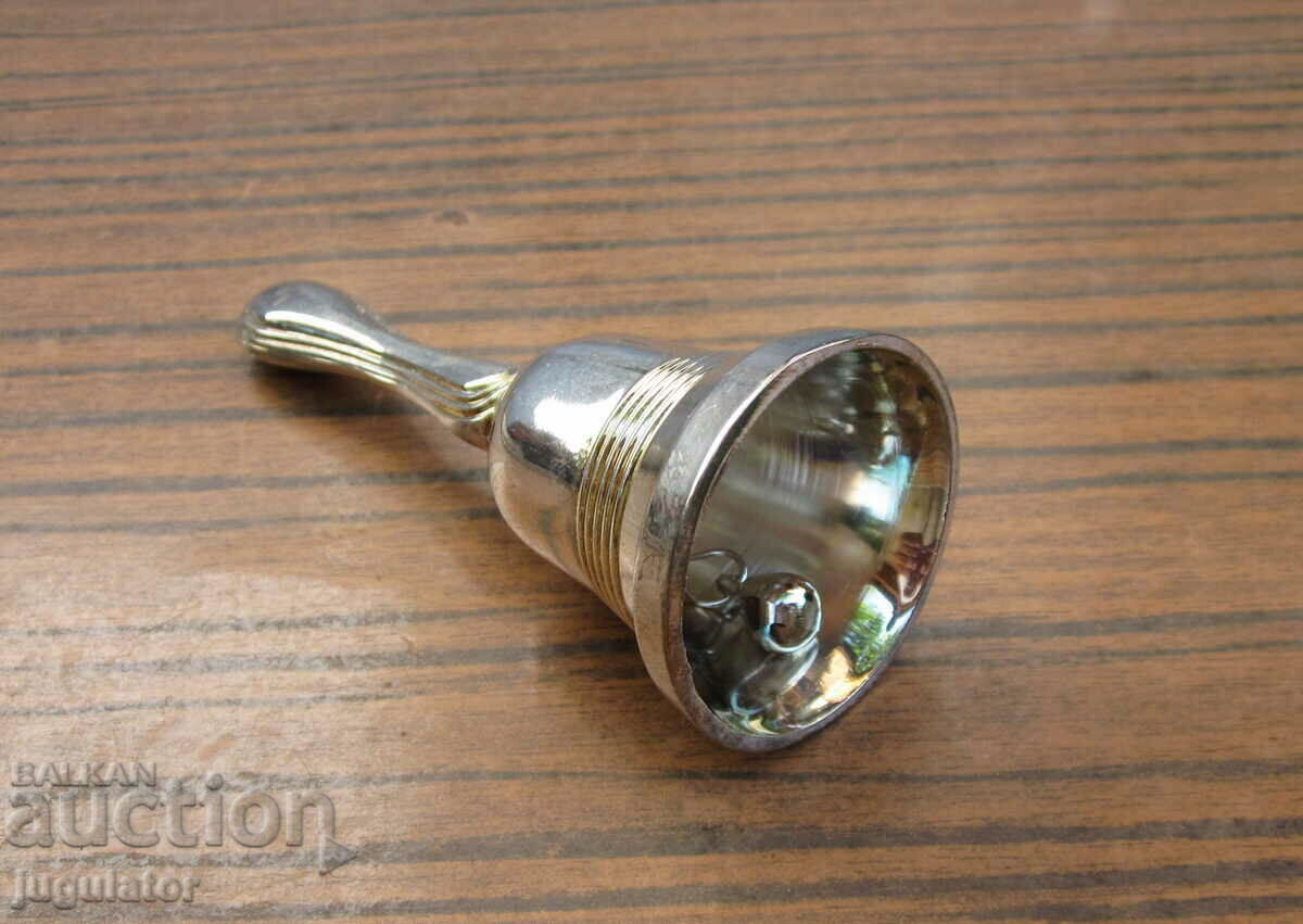 Auction  tabletop silver plated bell silver plated bell perfect