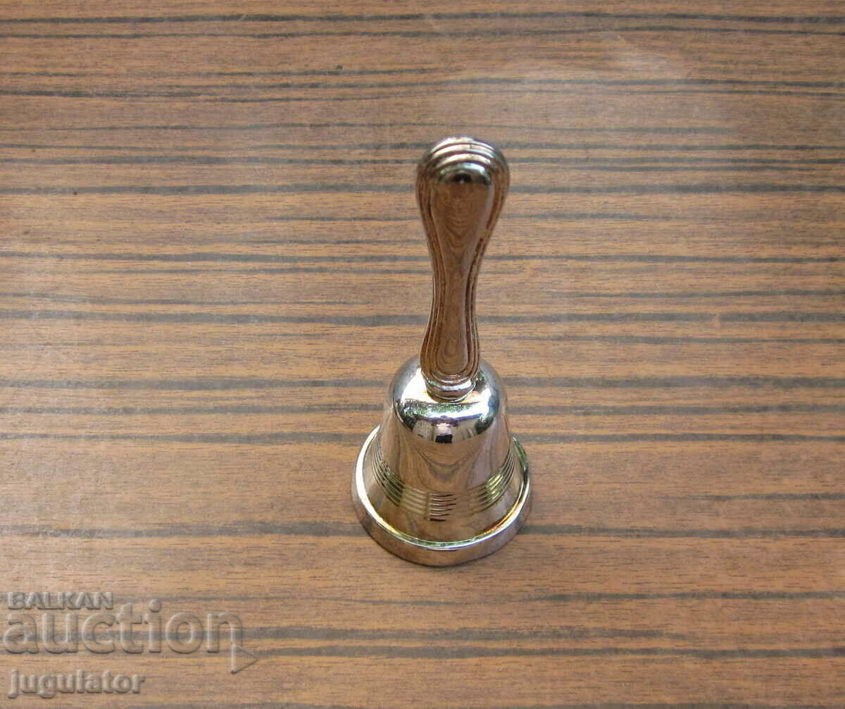 Delivery of tabletop silver plated bell silver plated bell perfect