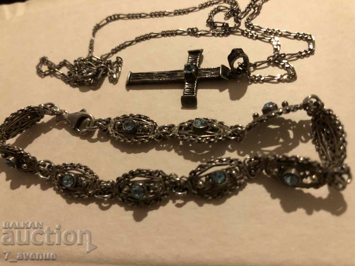 ΣΤΑΥΡΟΣ ΒΡΑΧΙΟΛΙ ΚΑΙ ΚΟΛΙΕ ΑΣΗΜΕΝΙΟ ΑΔΡΑΣΙΟ με τιμή 299.99 BGN | € 153.38 ΣΤΑΥΡΟΣ ΒΡΑΧΙΟΛΙ ΚΑΙ ΚΟΛΙΕ ΑΣΗΜΕΝΙΟ ΑΔΡΑΣΙΟ με τιμή 299.99 BGN | € 153.38