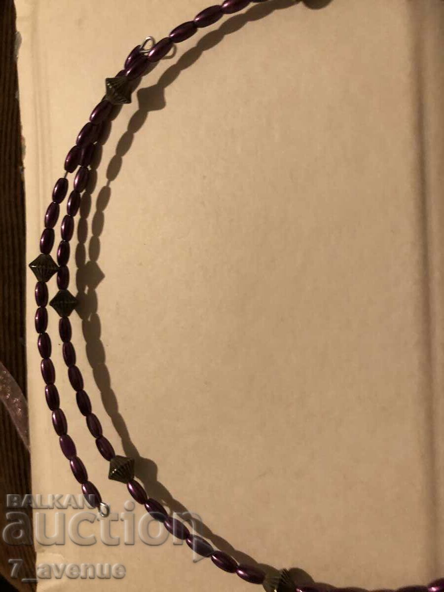 Licitație COLIER CONFORT cu margele mov