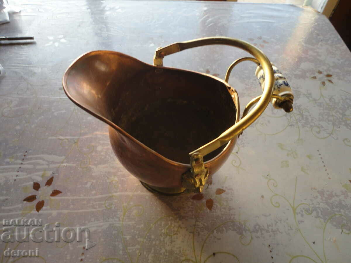 An amazing copper pot, a copper kettle, bronze and porcelain - 5 An amazing copper pot, a copper kettle, bronze and porcelain - 5