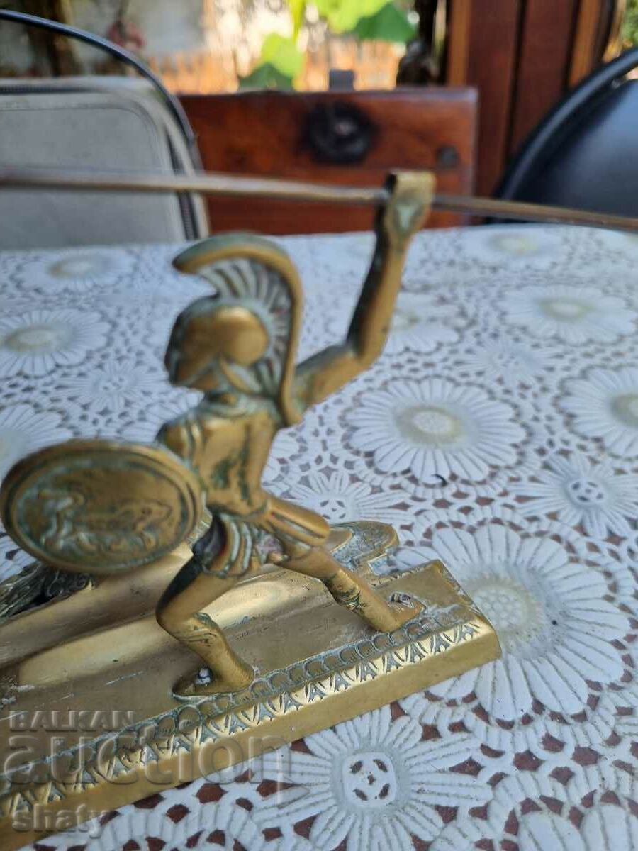 Sculptură veche din bronz. Călimară - 7