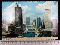 OLD P.C.-CHICAGO-USA-1975-TRAVELED