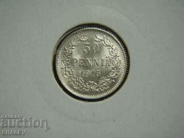 Auction 50 Pennia 1915 Finland /1/ - AU/Unc Auction 50 Pennia 1915 Finland /1/ - AU/Unc