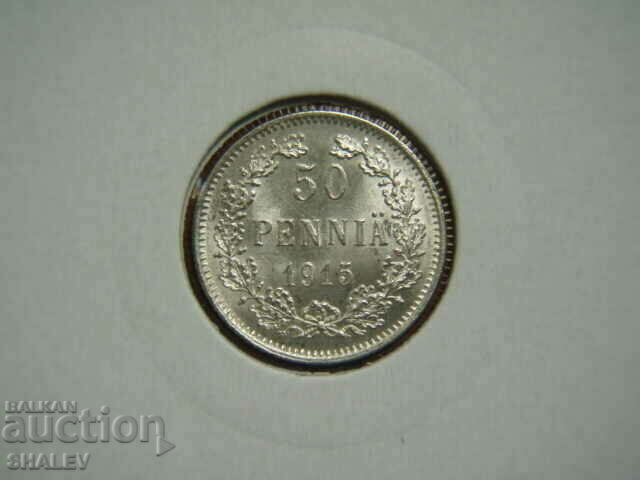 50 Pennia 1915 Finlanda /1/ - AU/Unc