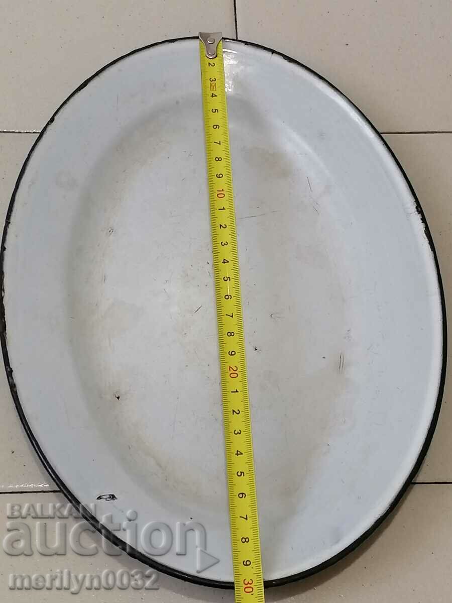 Delivery of Old metal tray enamel tray, plateau Delivery of Old metal tray enamel tray, plateau
