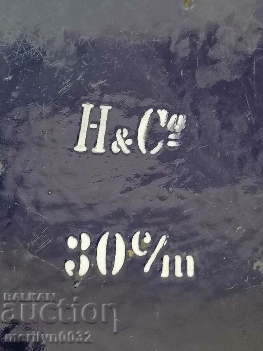 Old metal tray enamel tray, plateau - 7 Old metal tray enamel tray, plateau - 7