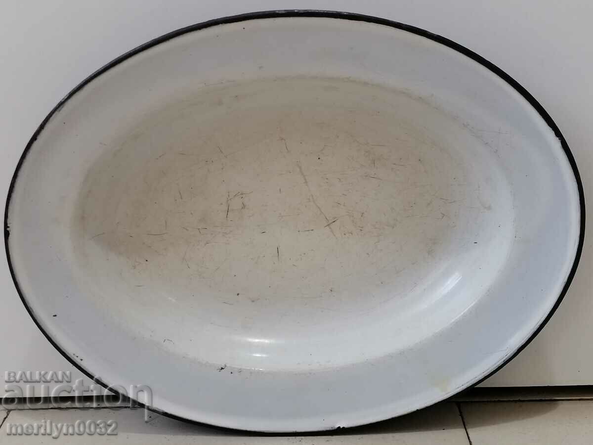 Delivery of Old metal tray enamel tray, plateau Delivery of Old metal tray enamel tray, plateau