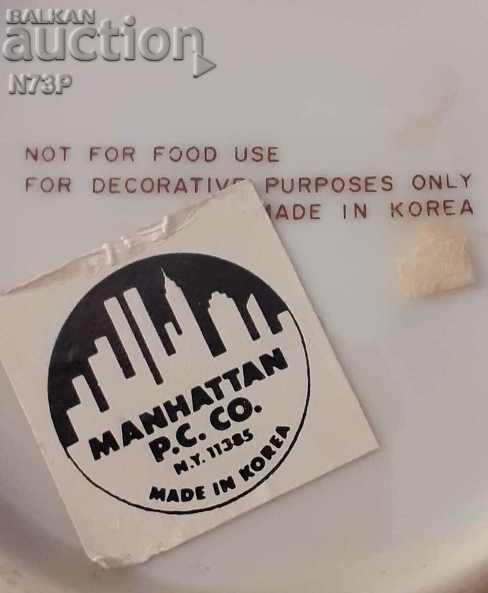 PORCELAIN PLATE. COLLECTION. HONG KONG. - 5 PORCELAIN PLATE. COLLECTION. HONG KONG. - 5