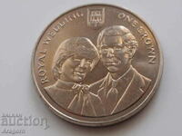 ιωβηλαίο νόμισμα Γιβραλτάρ 1 στέμμα 1981