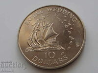 Moneda jubiliară de 10 dolari din Caraibe de Est din 1981