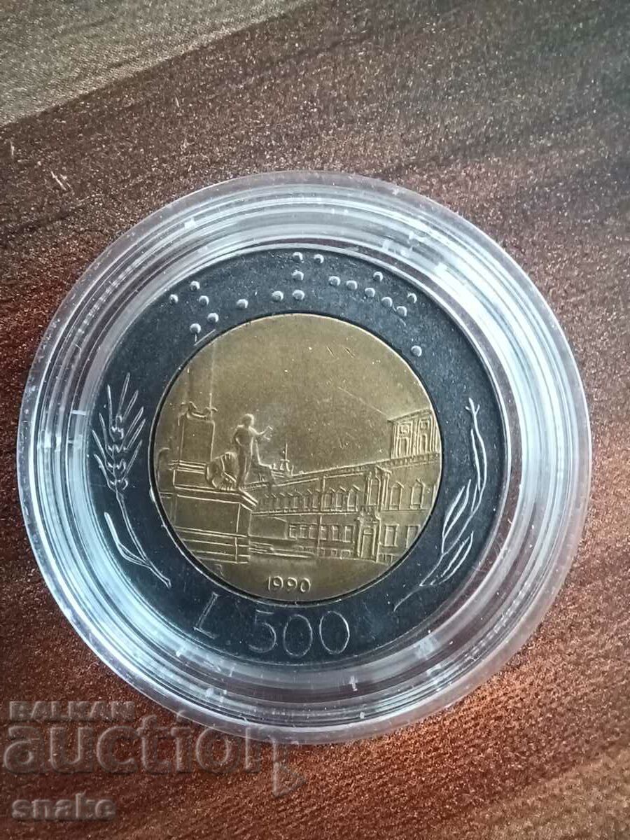 Italy 500 lire 1990