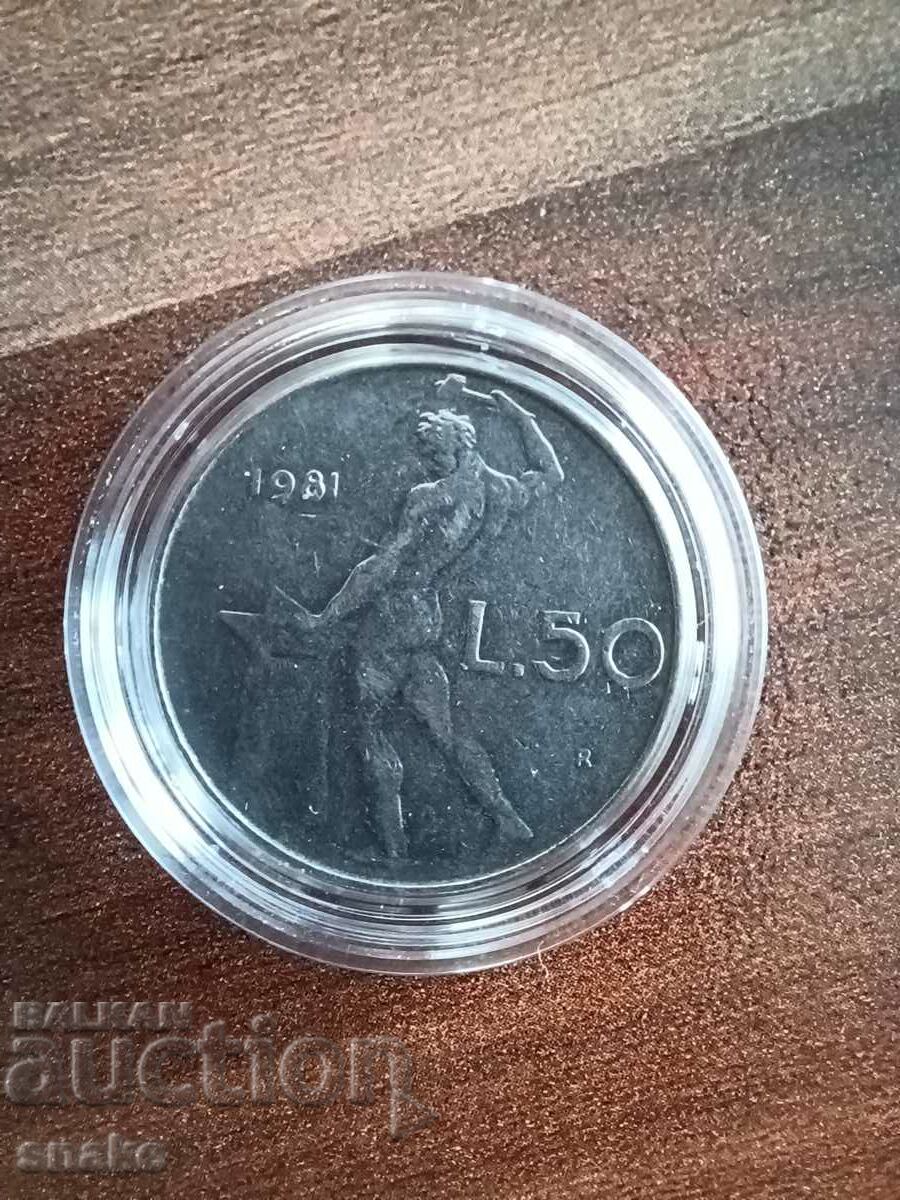 Italy 50 lire 1981