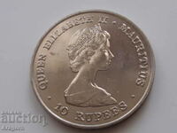 monedă jubiliară Mauritius 10 rupii 1981