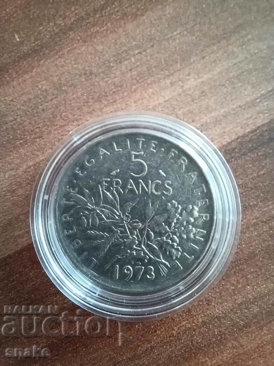 Franța 5 franci 1973