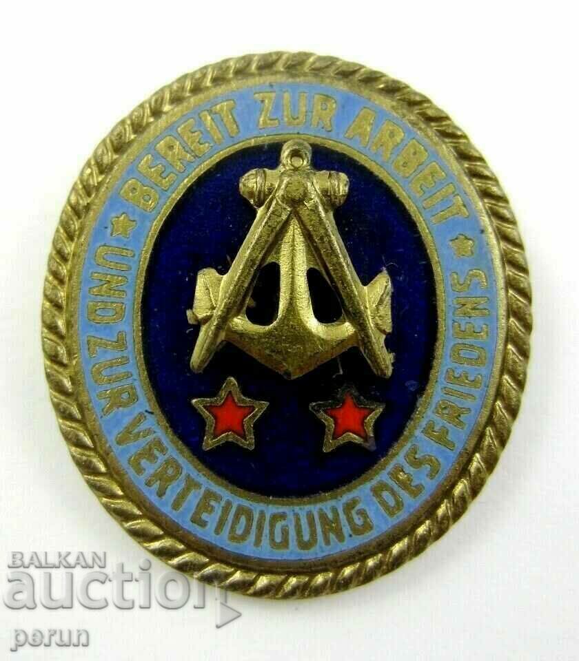 Награда-Народна армия на ГДР-ВМС-Готов за труд и отбрана-2 к