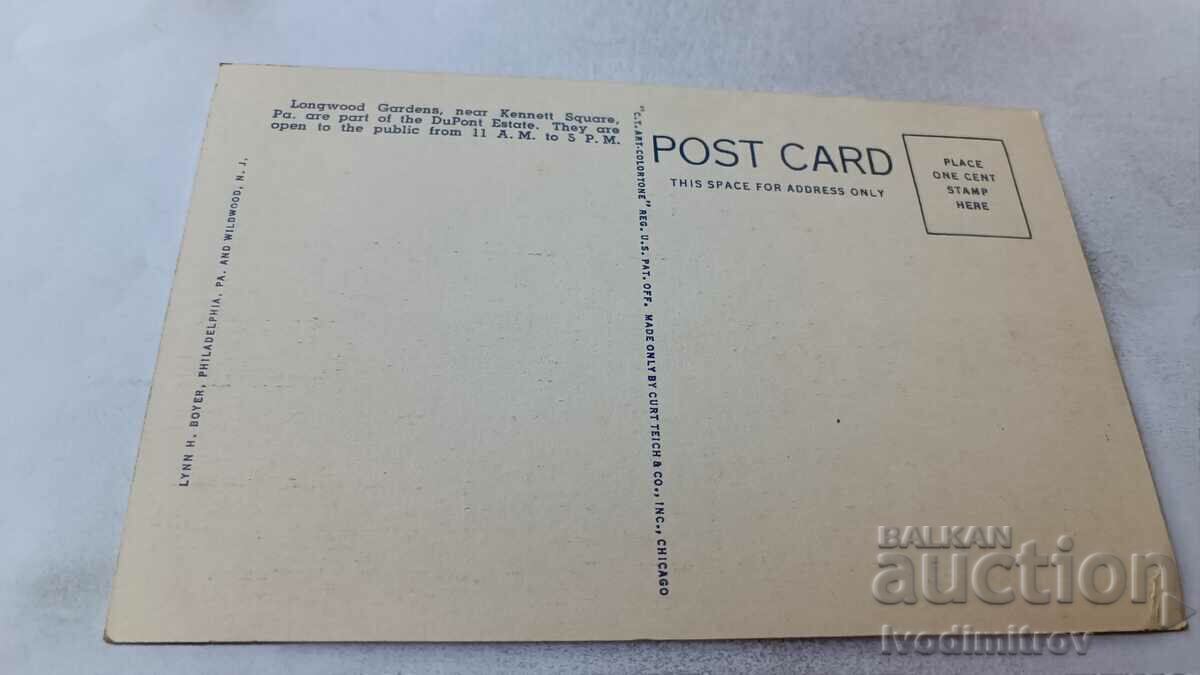 Postcard Kennett SquareLongwood Gardens with price 0.85 BGN | € 0.43 Postcard Kennett SquareLongwood Gardens with price 0.85 BGN | € 0.43