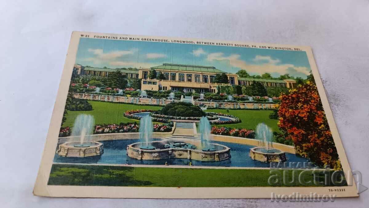Postcard Kennett SquareLongwood Gardens