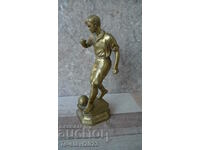 Veche figură din bronz a unui jucător de fotbal - 1930