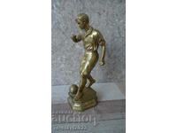 Old bronze figure of a football player - 1930