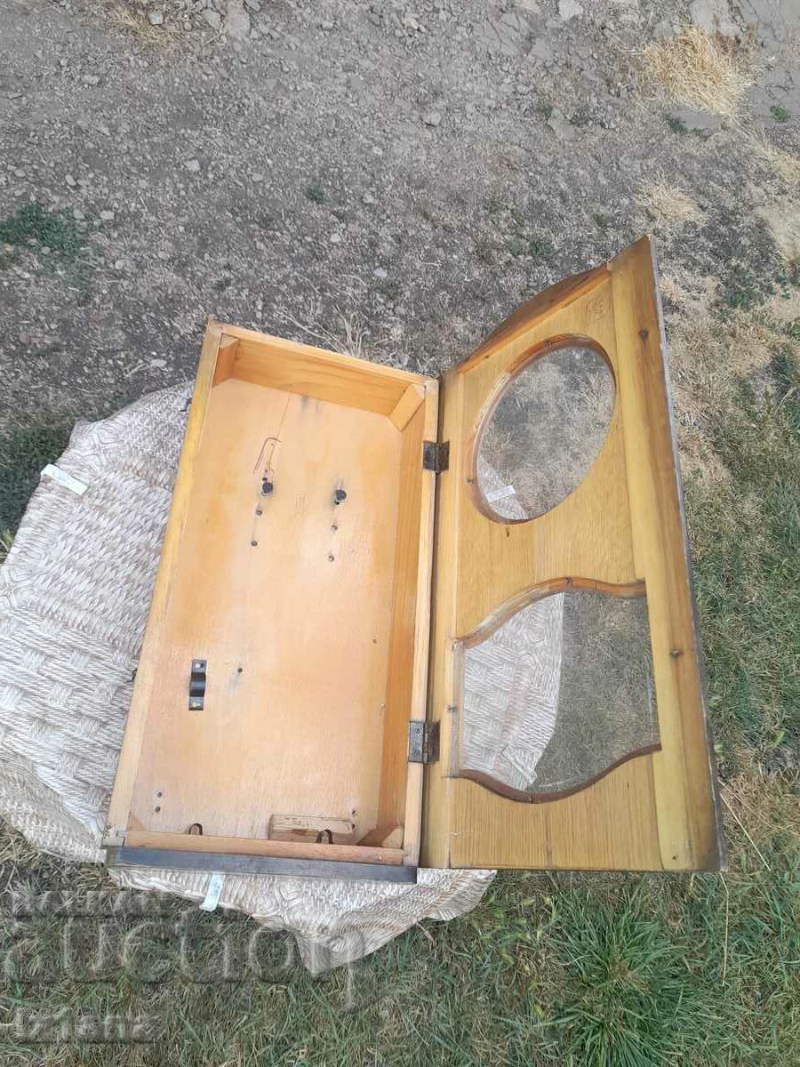 Auction Old wall clock box Auction Old wall clock box