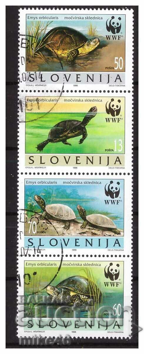 SLOVENIA 1996 Animale protejate seria S.T.O.